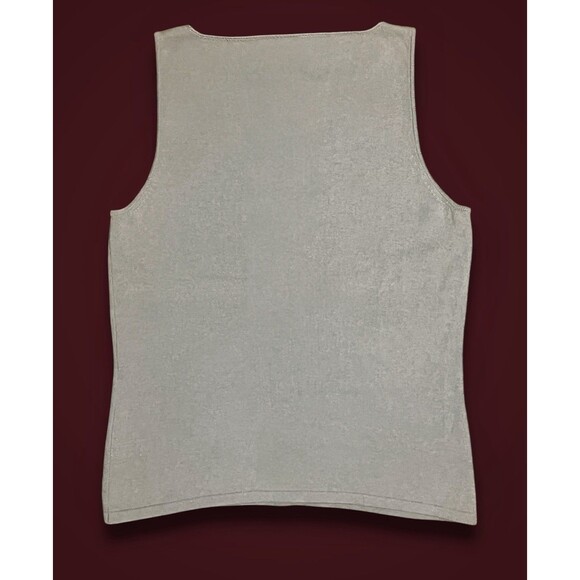 GC Fontana Cashmere Sleeveless Sweater Top Beige Women’s Large - Picture 2 of 6
